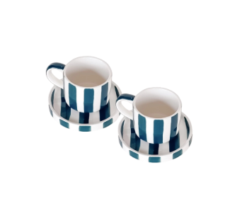 TASSE RAYÉE - Verte