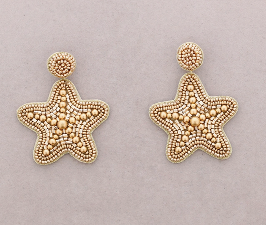 BOUCLES D'OREILLE - Etoile de mer - Doré