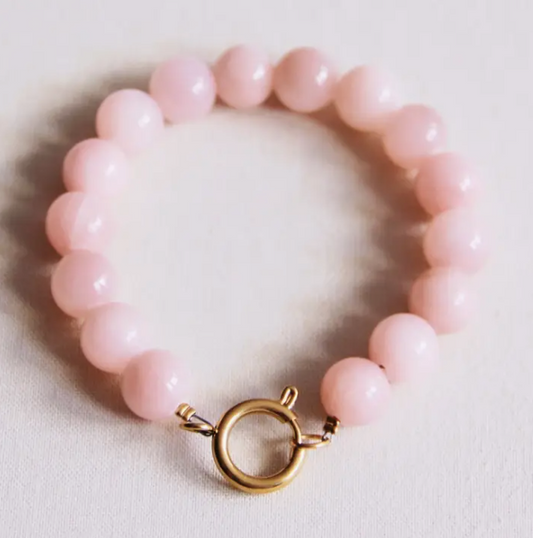BRACELET EN PIERRE NATURELLE - Rose