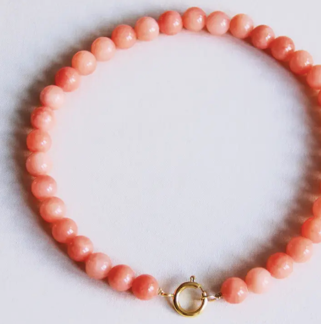 COLLIER EN PIERRE NATURELLE - Orange