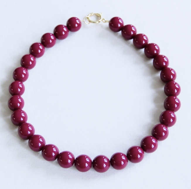 COLLIER EN PIERRE NATURELLE - Cerise