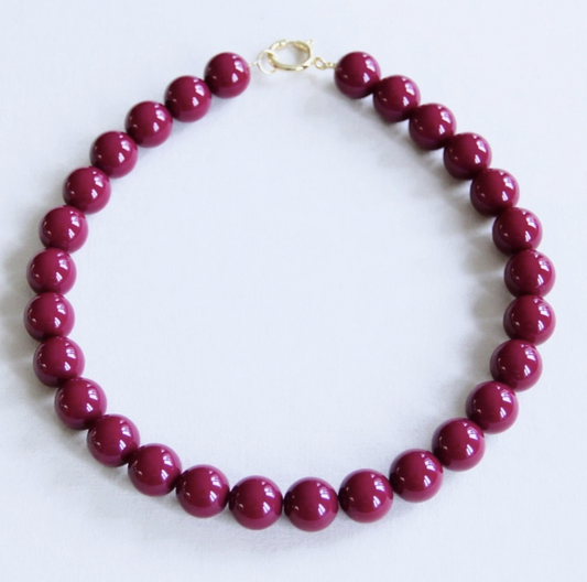 COLLIER EN PIERRE NATURELLE - Cerise