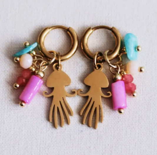 BOUCLES D'OREILLE - Méduse