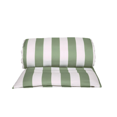 HOUSSE BAIN DE SOLEIL - Rayée vert clair