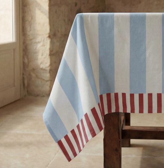 NAPPE ANTI-TACHE - Rayé Verte - 4 tailles