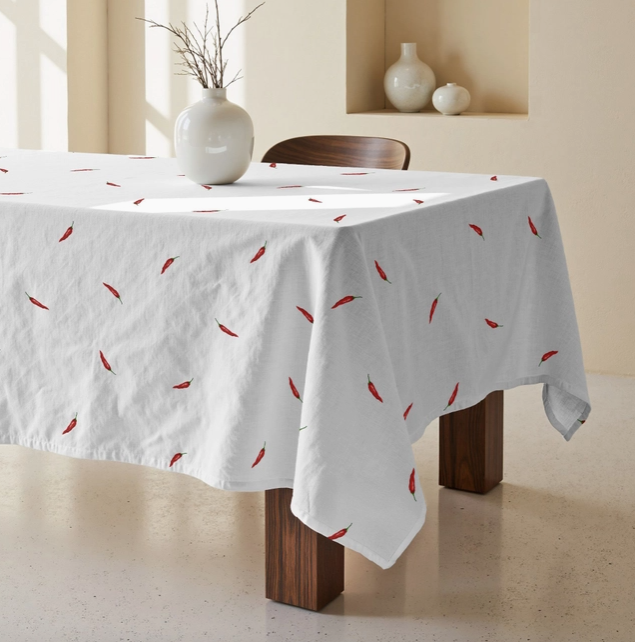 NAPPE ANTI-TACHE - Piment - 200x155cm