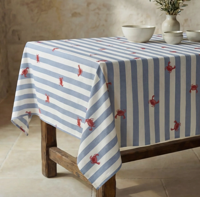 NAPPE ANTI-TACHE - Rayé / Crabe - 3 tailles
