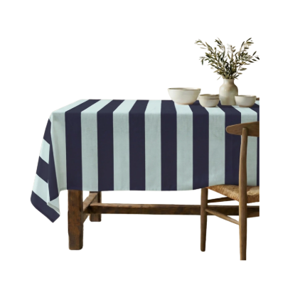 NAPPE ANTI-TACHE - Grosses rayures bleues - 3 tailles