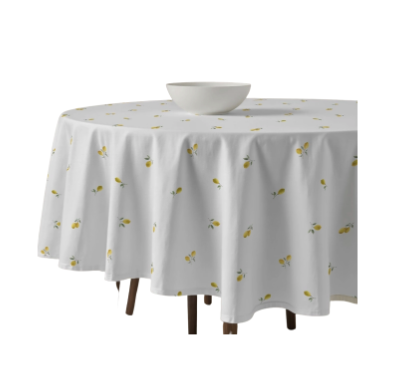 NAPPE ANTI-TACHE - Citron - Ronde 120 cm