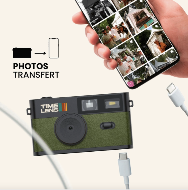 APPAREIL PHOTO NUMÉRIQUE (TIMELENS) - Kaki