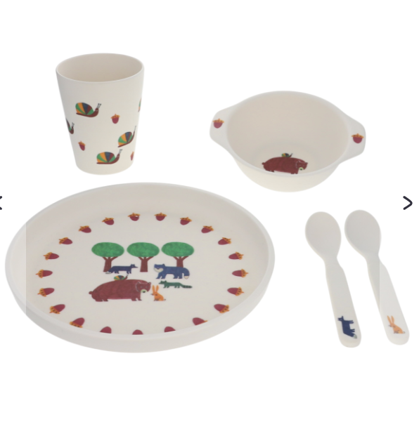 SET ASSIETTE COUVERT - FORET