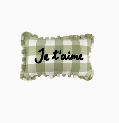 COUSSIN JE T'AIME - Vert