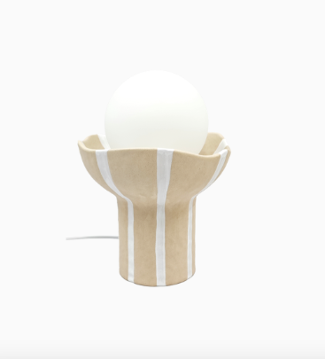 LAMPE CÉRAMIQUE -BEIGE