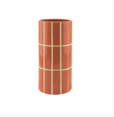 VASE CARRELAGE - Orange