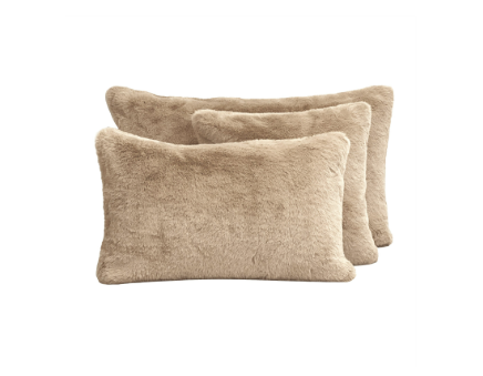 HOUSSE COUSSIN FOURRURE - Beige