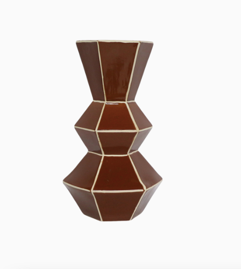 VASE GÉOMÉTRIQUE - Terracotta - GM