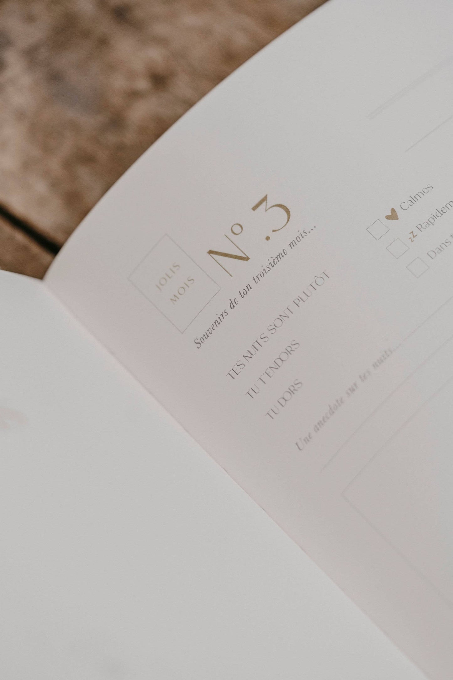LIVRE DE NAISSANCE EN VELOURS