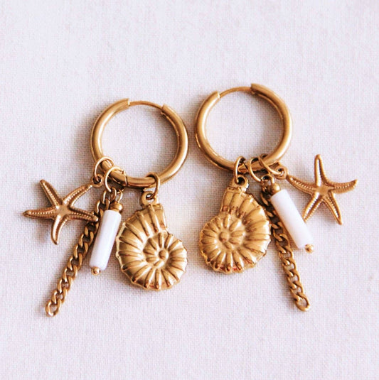 BOUCLE D'OREILLE - Breloques mer