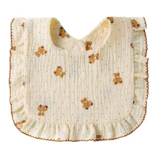 Bavoir imprimé 30×26cm coton biologique