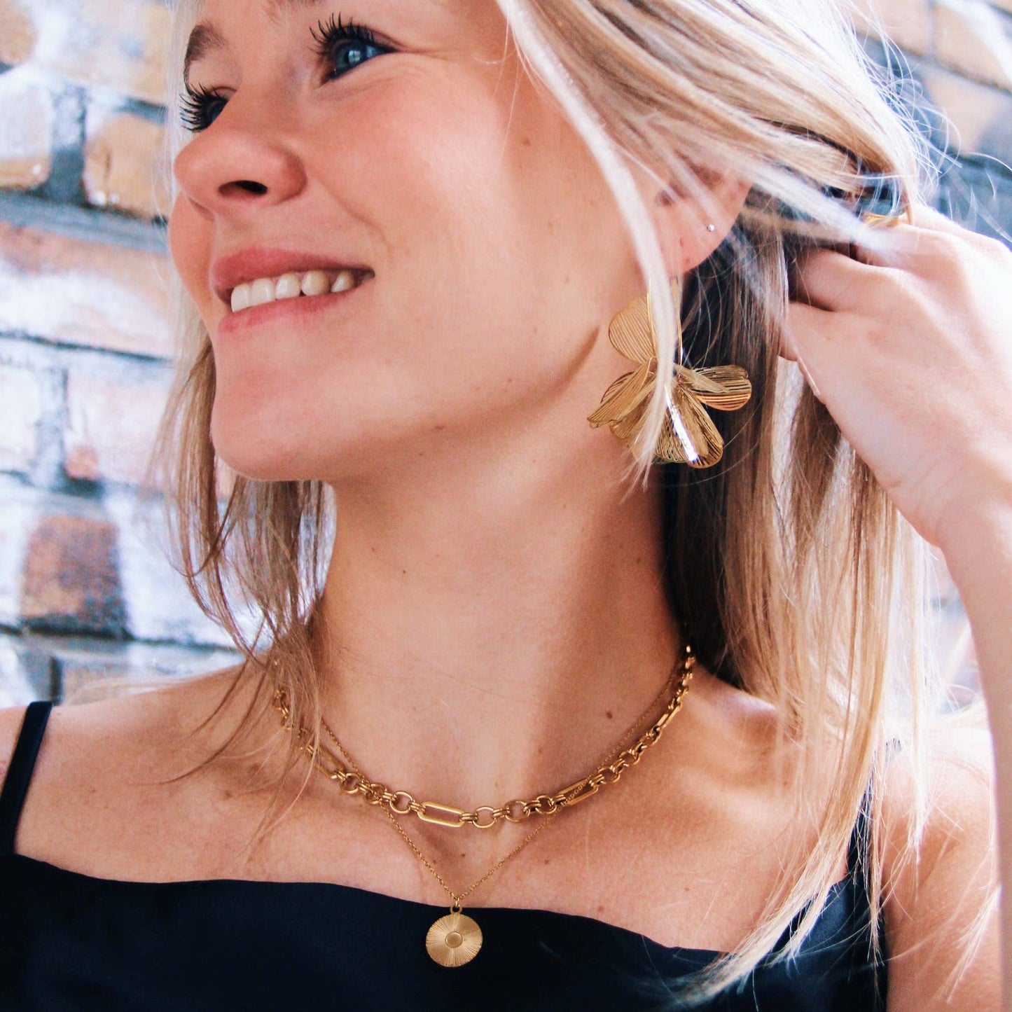 BOUCLE D'OREILLES - Fleur