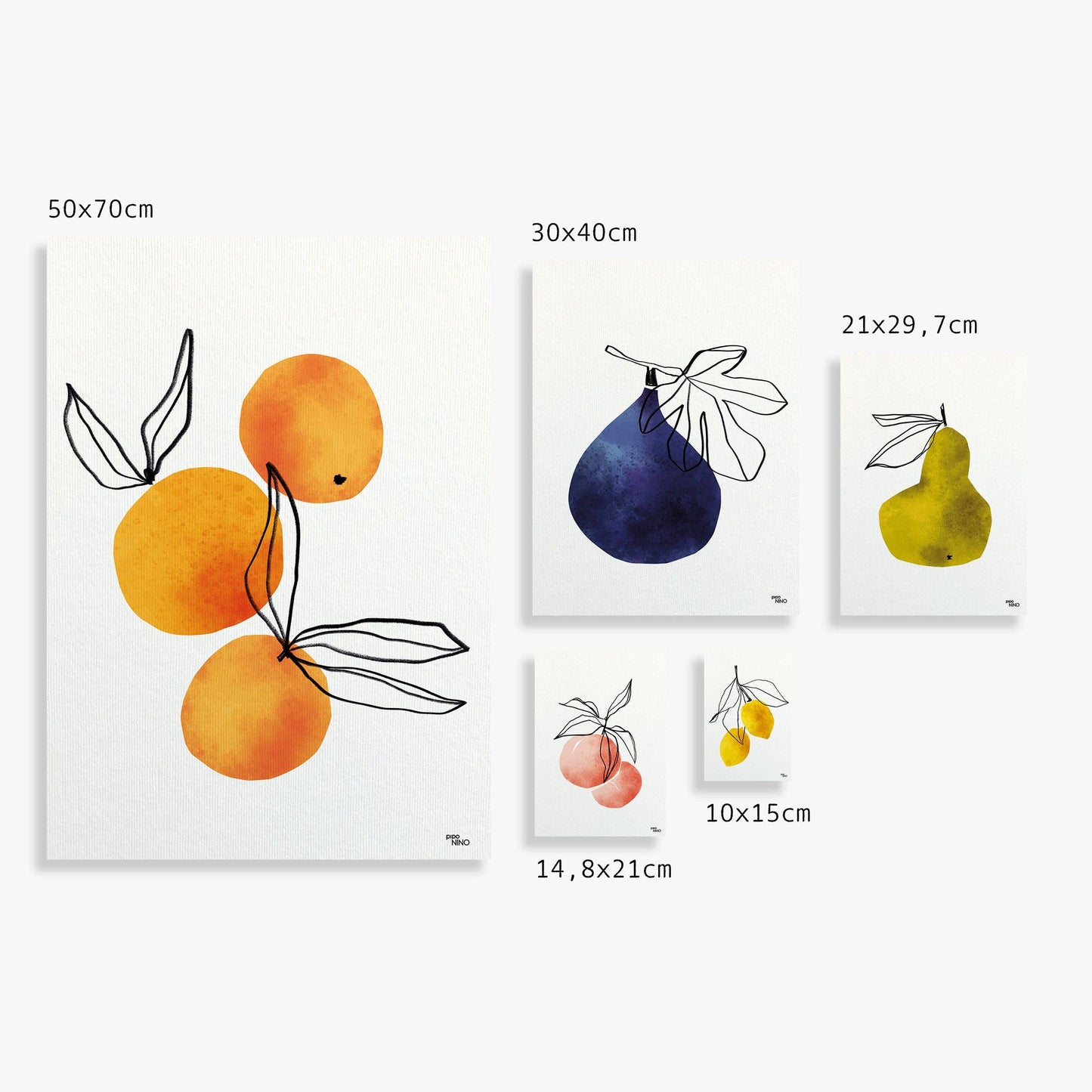 Affiche Fruit clémentine orange