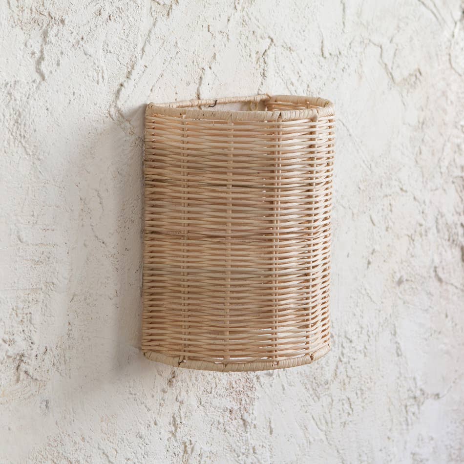 Lampe murale en rotin Umma
