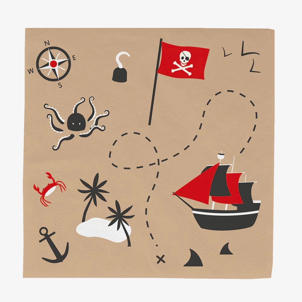 Serviettes - pirate