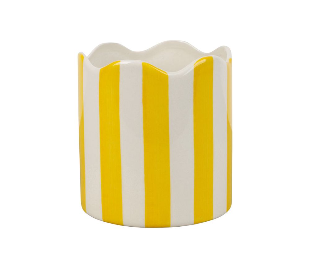 POT RAYÉ JAUNE