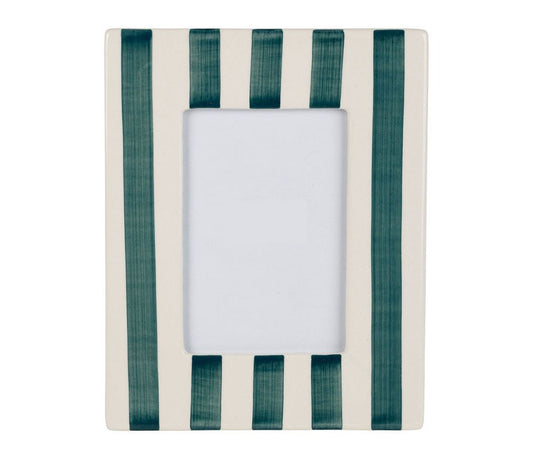 CADRE PHOTO - Rayé vert