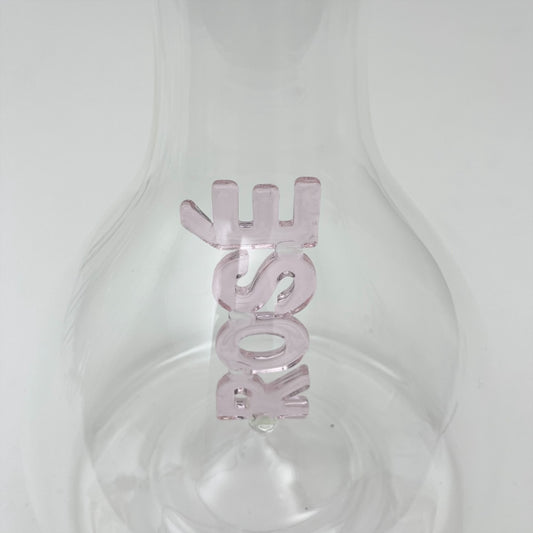CARAFE EN VERRE - ROSÉ rose