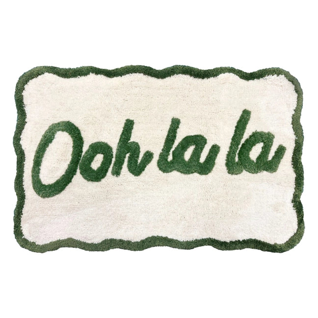 TAPIS DE BAIN "Oh la la" VERT