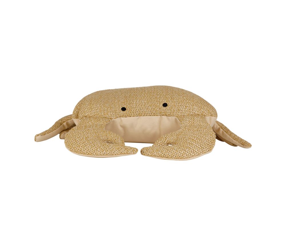 COUSSIN CRABE - Paille/rafia