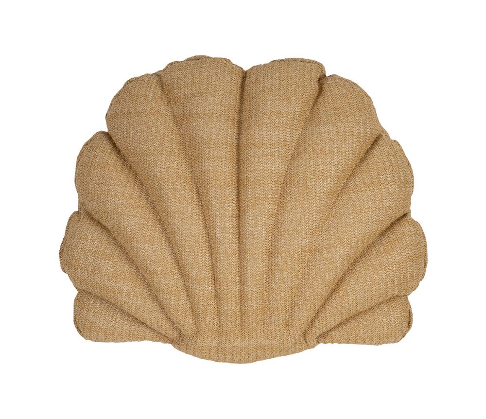 COUSSIN COQUILLAGE - Paille/rafia