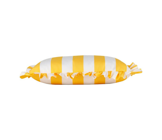COUSSIN D'EXTERIEUR - Rayé jaune