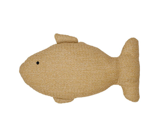 COUSSIN POISSON - Paille/rafia