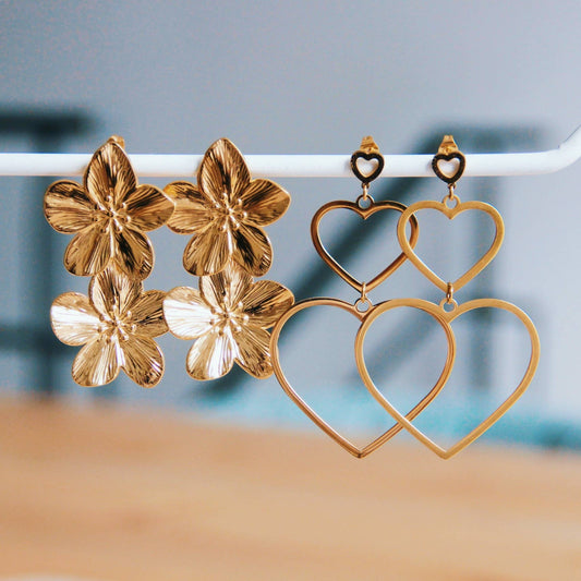 BOUCLE D'OREILLES - Fleurs