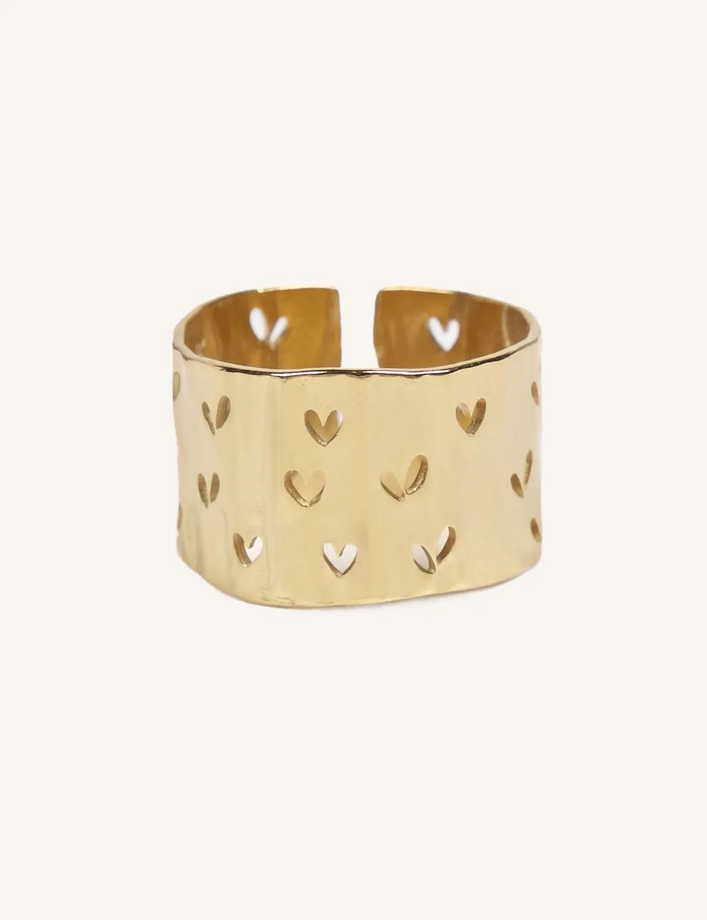 BAGUE EN ACIER - Coeur