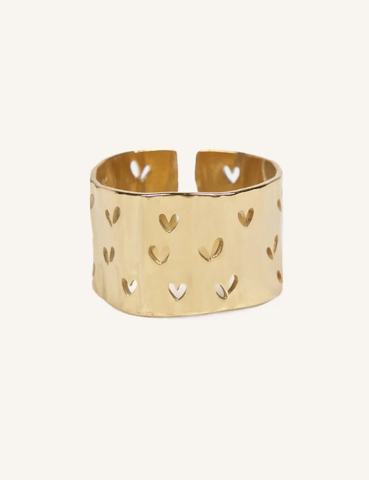 BAGUE EN ACIER - Coeur