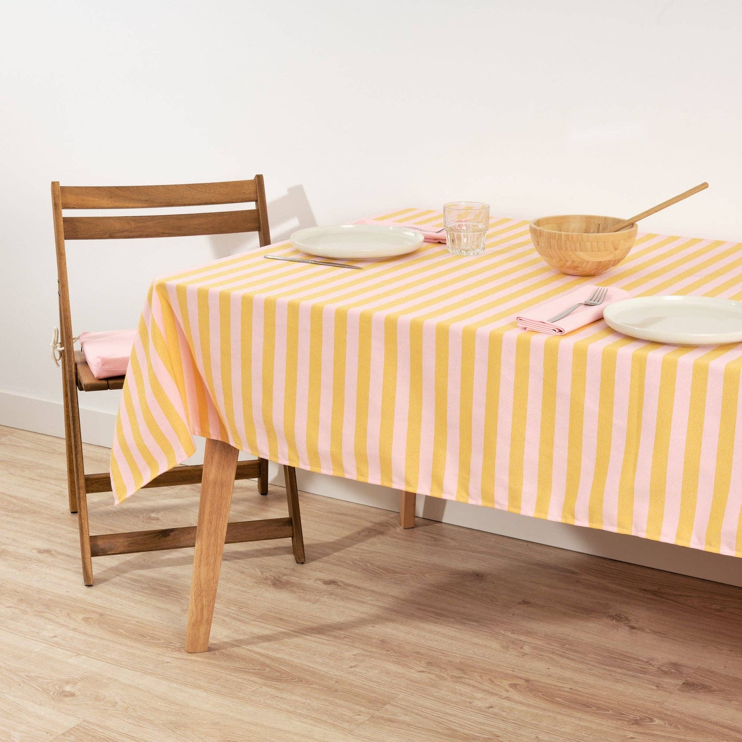 Nappe hydrofuge - Rose et jaune