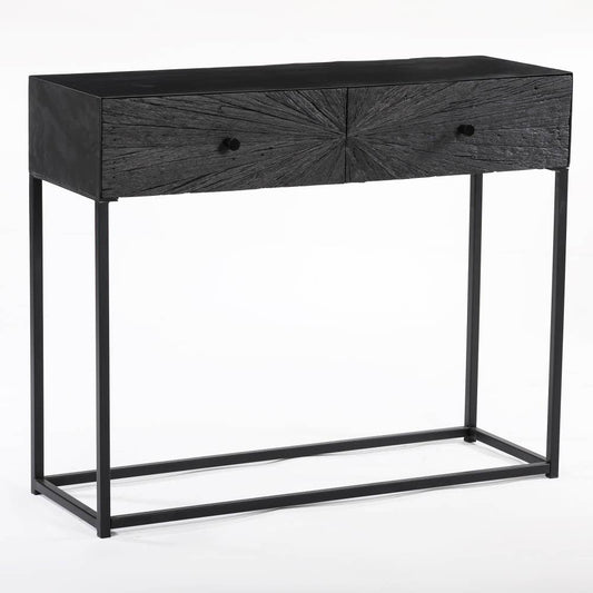 Buffet noir Etoile 2 tiroirs
