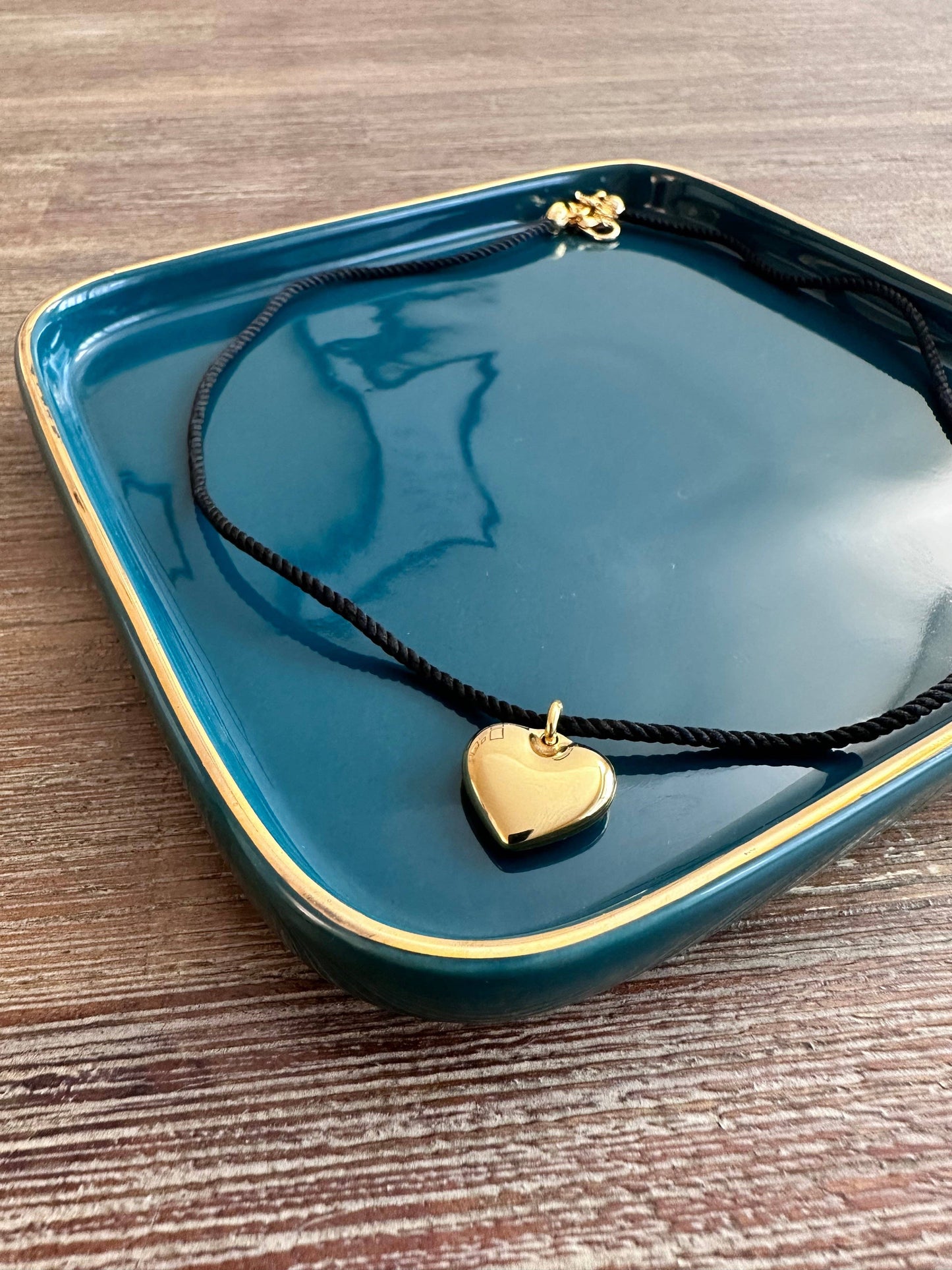 COLLIER COEUR ORANGE