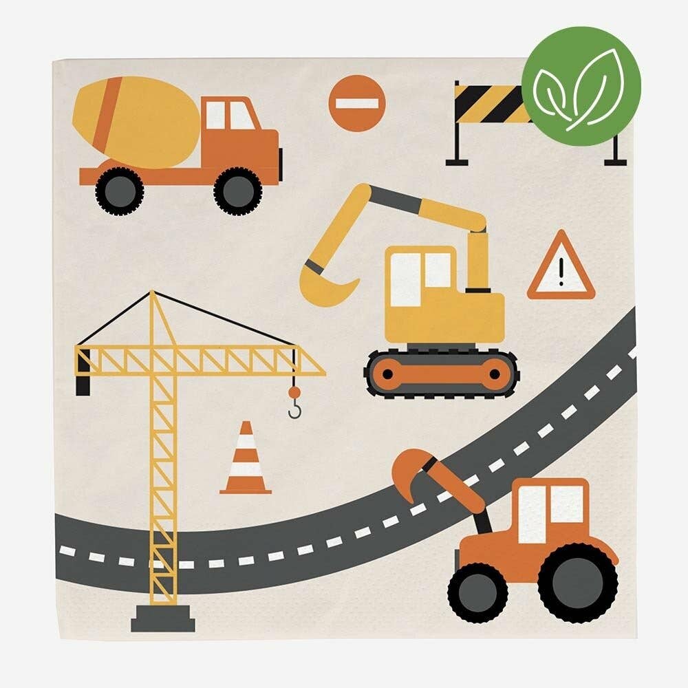 20 serviettes - chantier