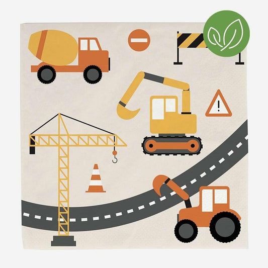20 serviettes - chantier