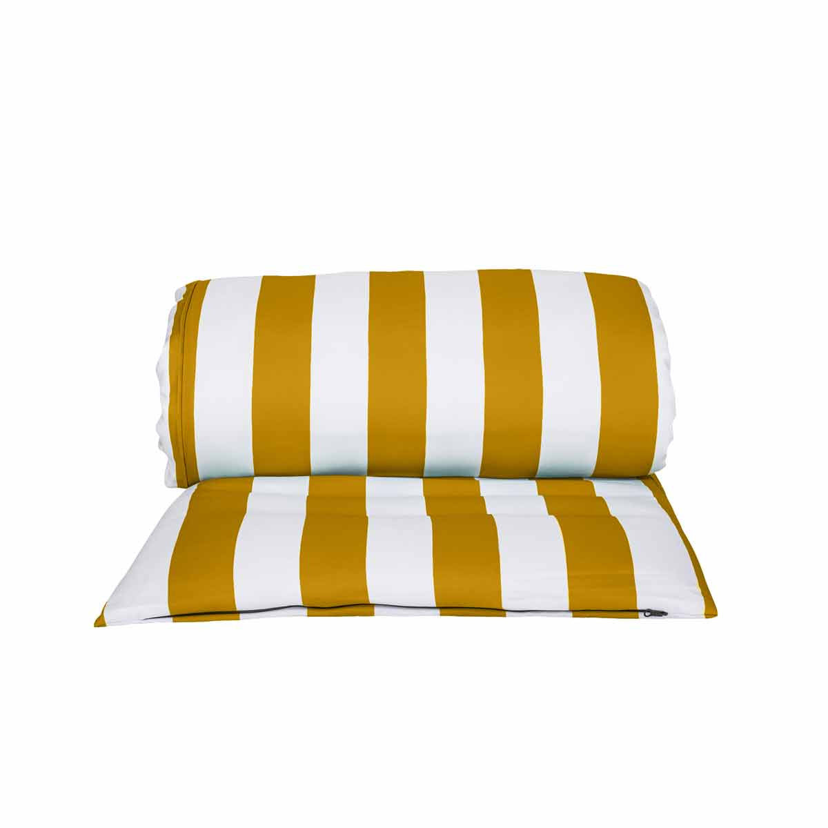 HOUSSE BAIN DE SOLEIL - Rayée jaune