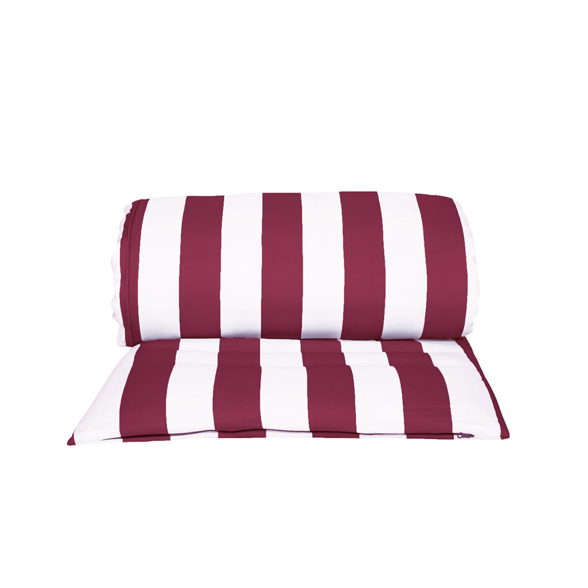 HOUSSE BAIN DE SOLEIL - Rayée framboise