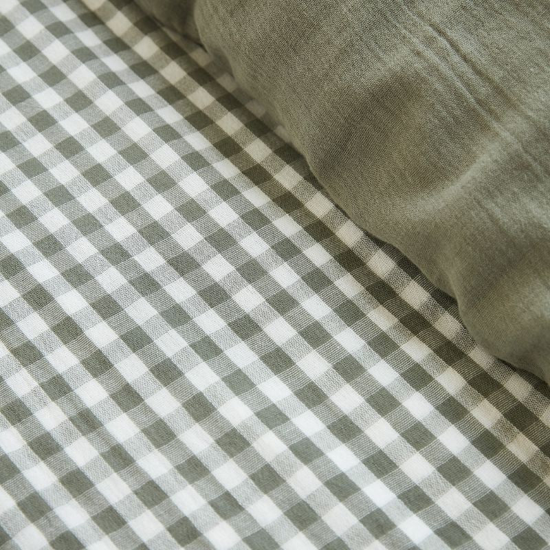 HOUSSE DE COUETTE VICHY - Verte