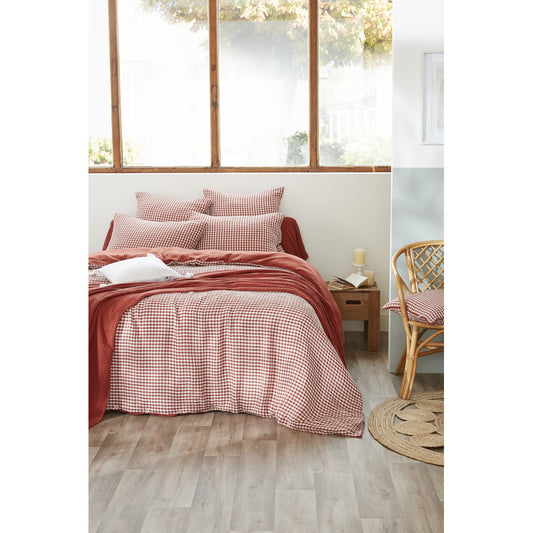 HOUSSE DE COUETTE VICHY - Rouge