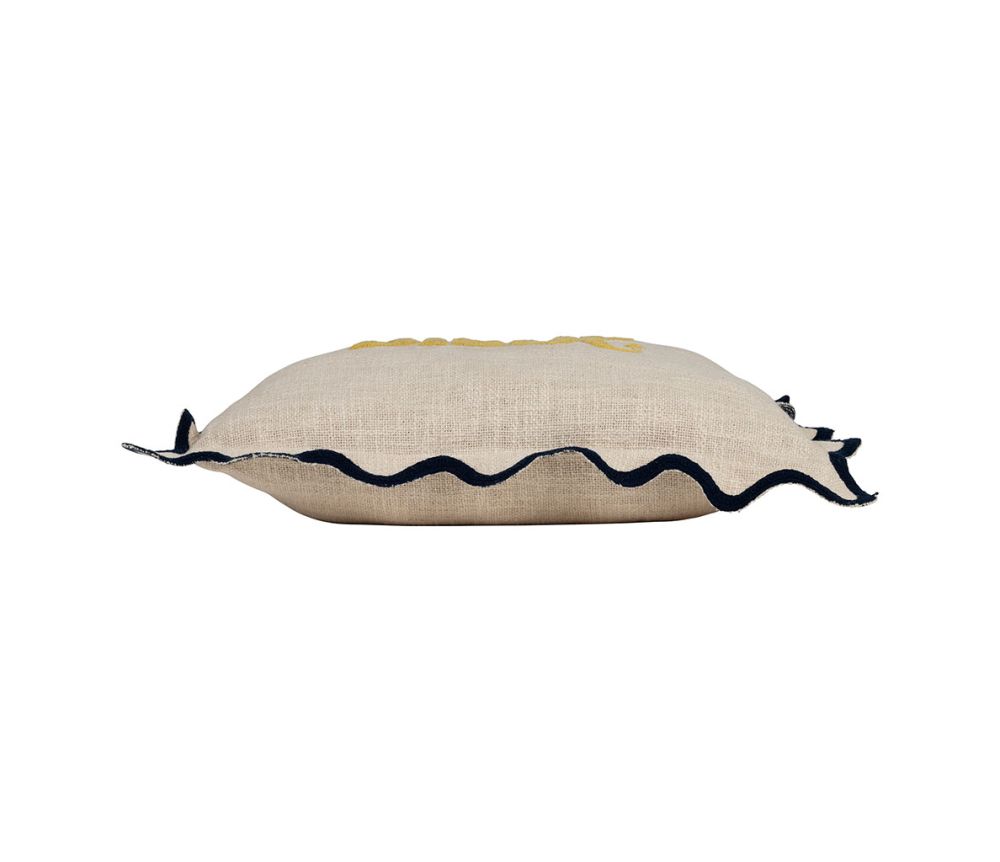 COUSSIN EN COTON - "Bisous bisous"