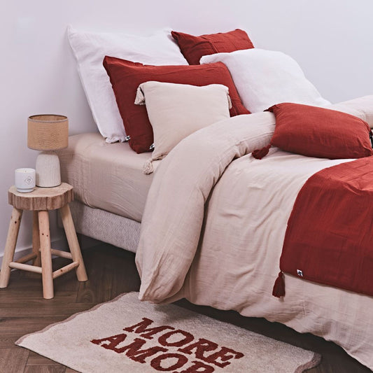 HOUSSE DE COUETTE - Beige clair