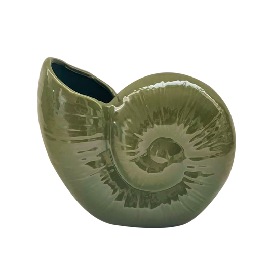 VASE COQUILLAGE - Kaki